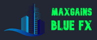 MAX GAINS BLUE FX Logo